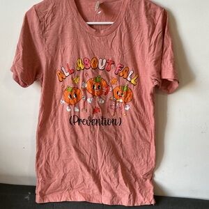 All About Fall Pumpkin Tee - Coral